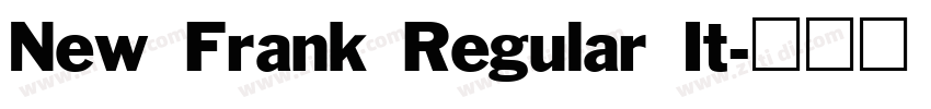 New Frank Regular It字体转换